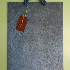Papyrus Large Brushed Metallic Blue Gift Bag